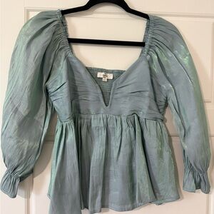 Entro Shimmering Mint Blouse